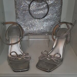 INC Rhinestone and PVC Sandal